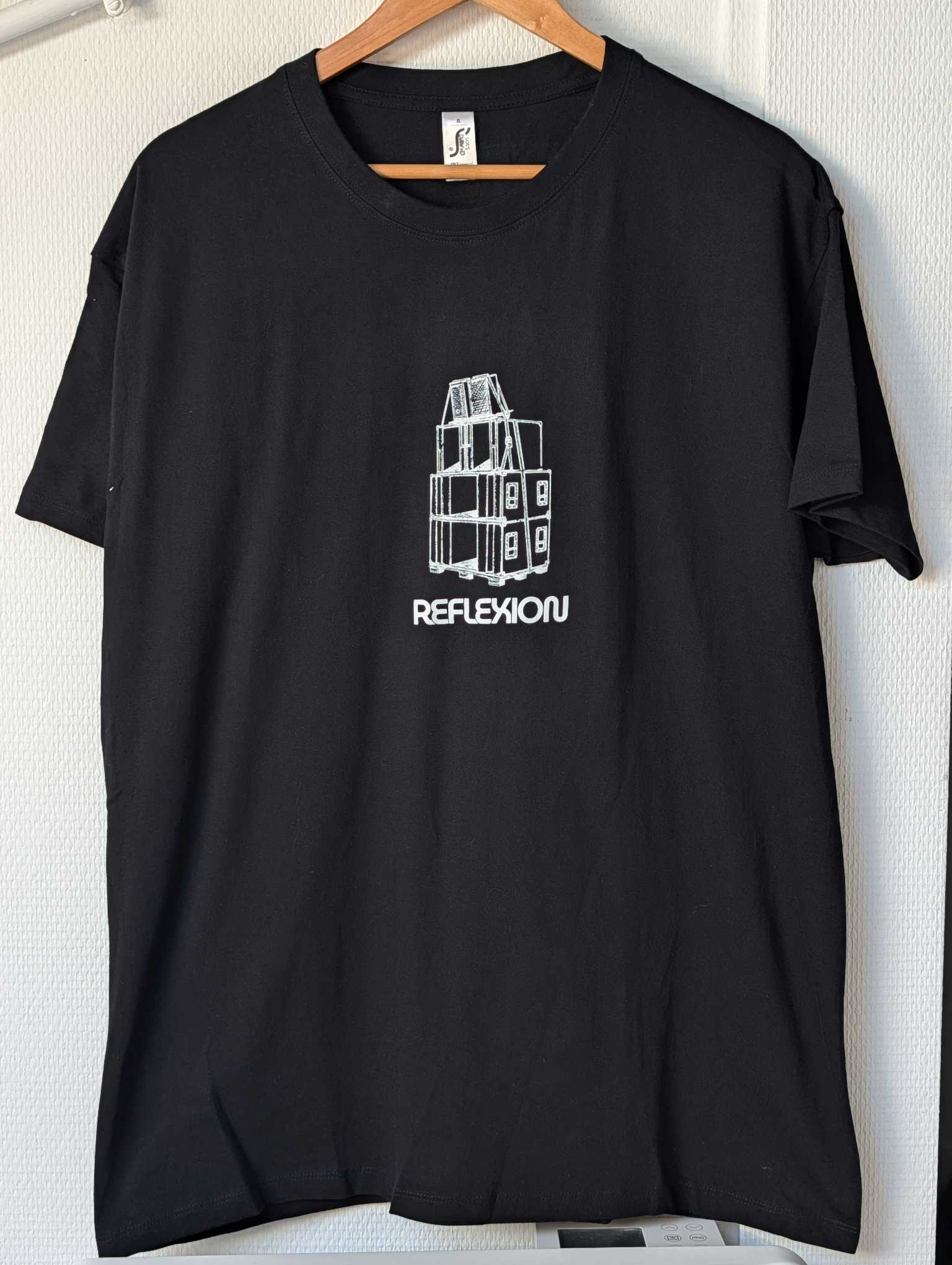 T-shirt Noir Reflexion