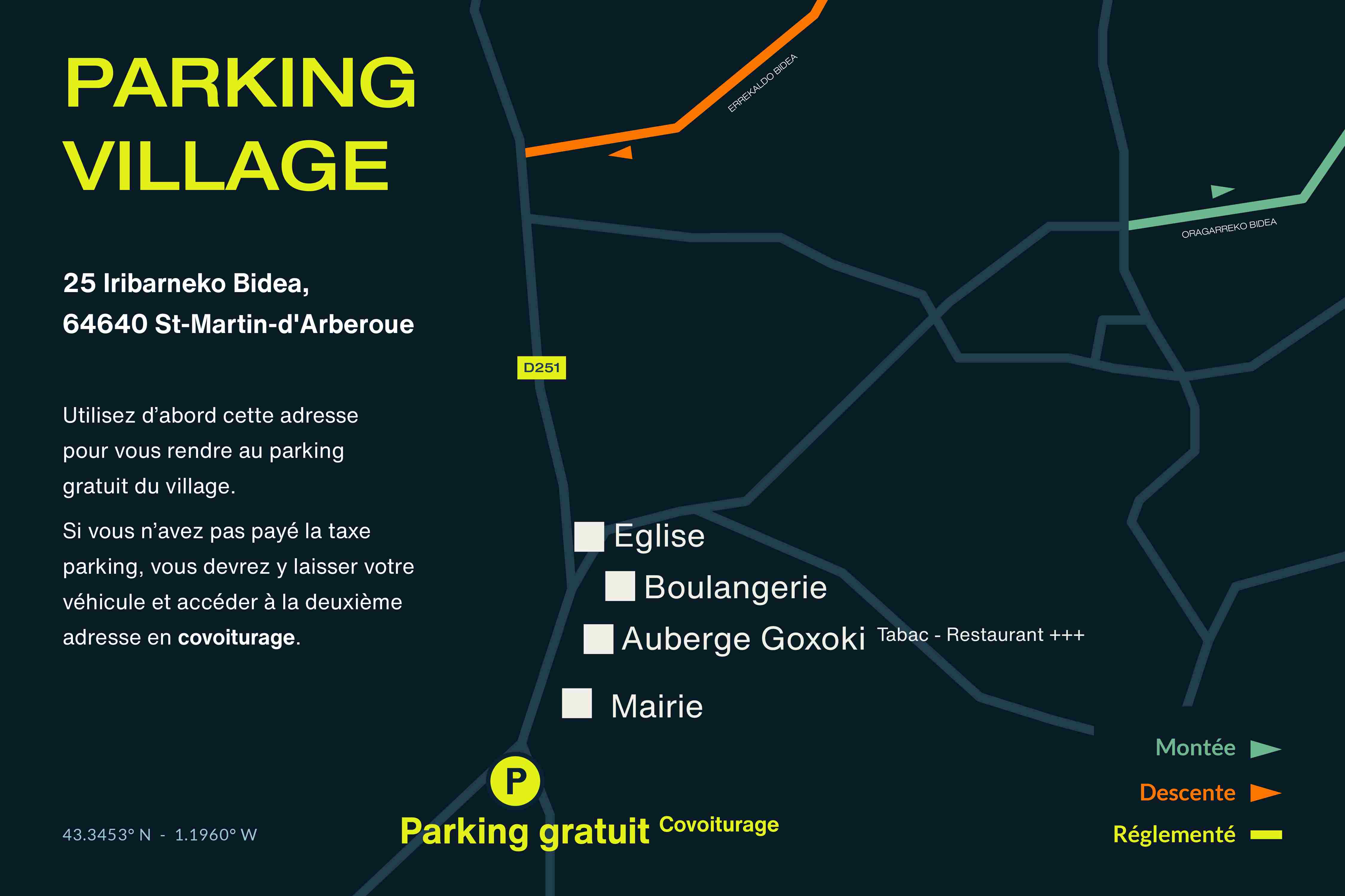 Plan du Parking Village